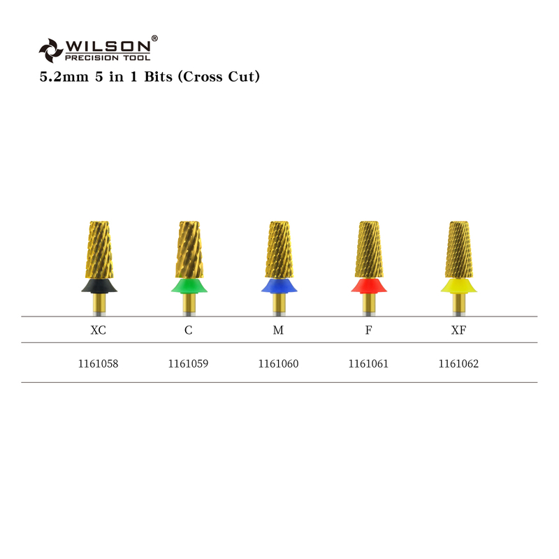 5.2m 5 in 1 Bits (Cross Cut) TiN Coating