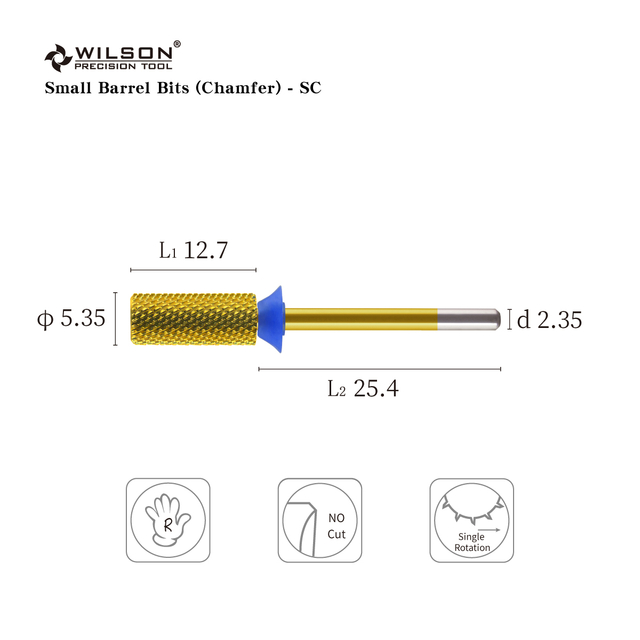 Small Barrel Bits(Chamfer)-SC TiN Coating