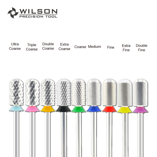 WILSON Large Barrel Smooth Top Bits Nail drill bits Remove gel carbide Manicure tool Nail accessories 