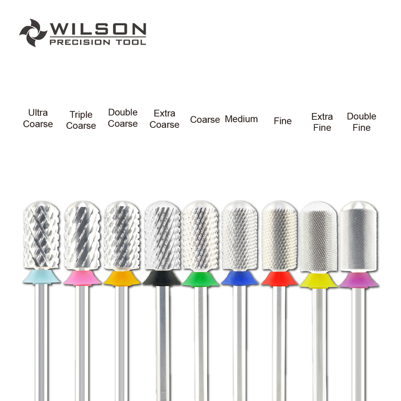 WILSON Large Barrel Smooth Top Bits Nail drill bits Remove gel carbide Manicure tool Nail accessories 