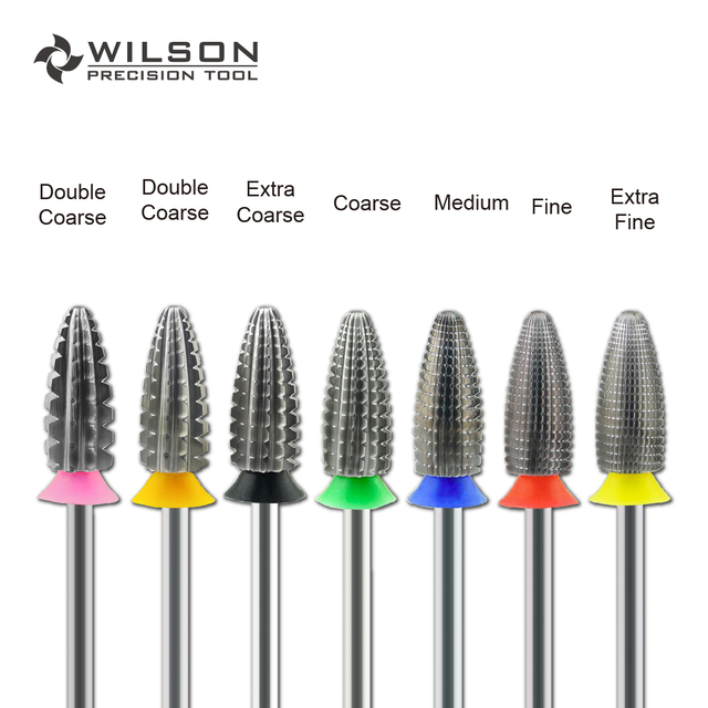 WILSON-Typhoon Bit 2 Way Nail Drill Bits Remove gel carbide Manicure Tools Hot sale