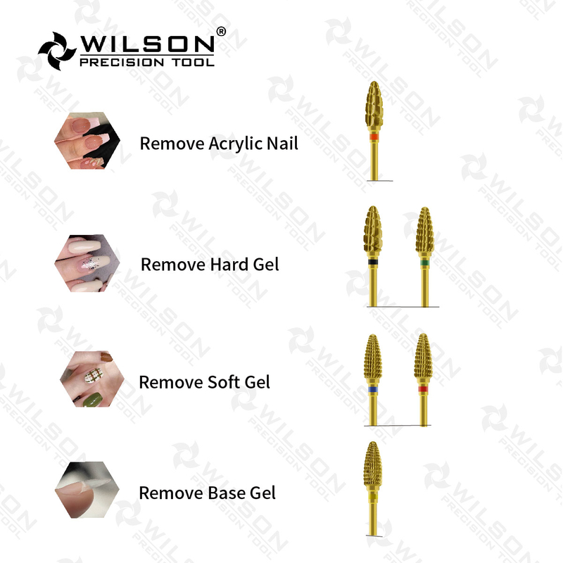 WILSON Large Cone Nail drill bits Remove gel Tools Manicure tool Hot sale Drill for nai Accesorios para uñas Nail accessor Drill