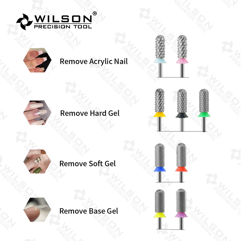 WILSON Small Rounded Top Bits-Nail drill bits Remove gel carbide Manicure tool Nail accessories Hot sale